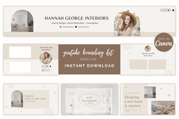 Elevate Your Channel with a Boho YouTube Branding Kit