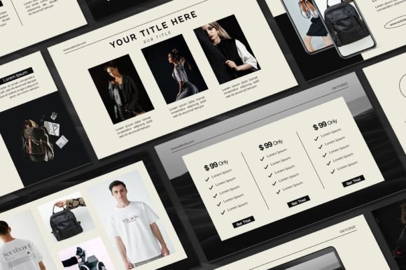 Elevate Your Visuals with a Black and White Powerpoint Template