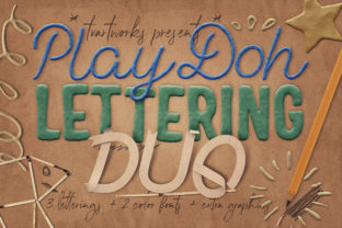 Play-Doh Lettering Duo: Fun 3D Typography for Creative Projects