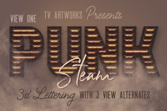Steampunk Neon 3D Lettering: Your Blueprint for Electric Typography