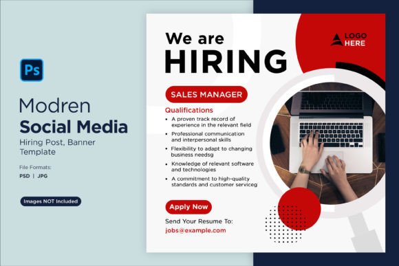 Streamline Recruitment with We Are Hiring Social Media Post 80