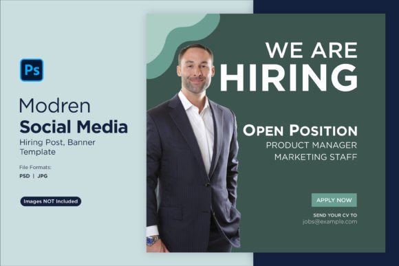 We Are Hiring Social Media Post 01: A Design Template
